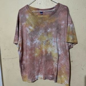 XL Old Navy Pink Tye-Dye Womens Tee Shirt